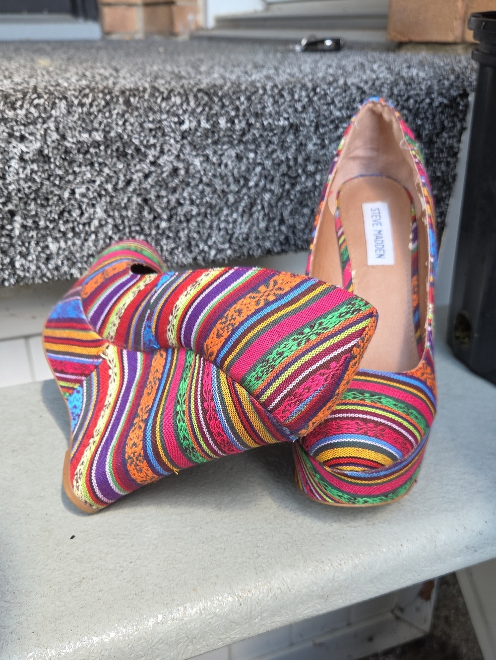 Steve Madden Boho Wedges SZ 9